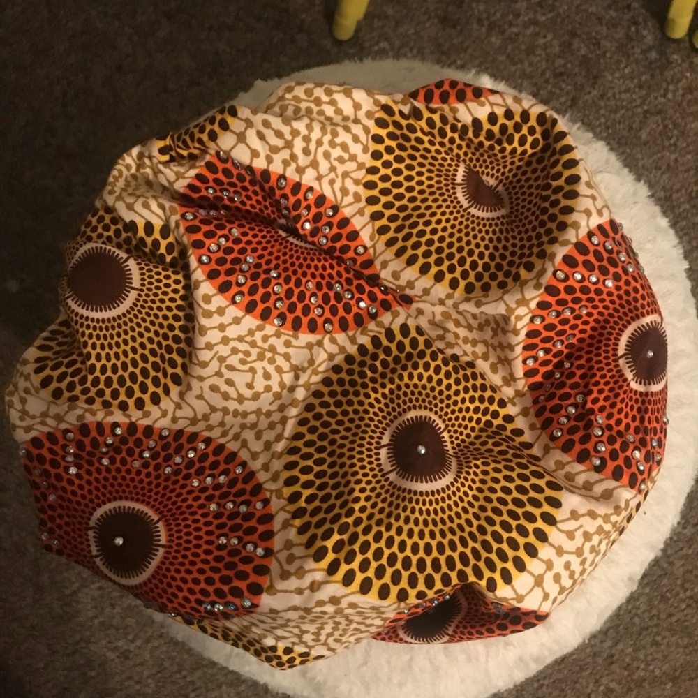 Handmade African Print Hair Bonnets
